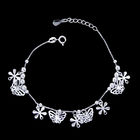 Minimalist Style Plain Silver Bracelet 925 Jewelry Display With Big Heart